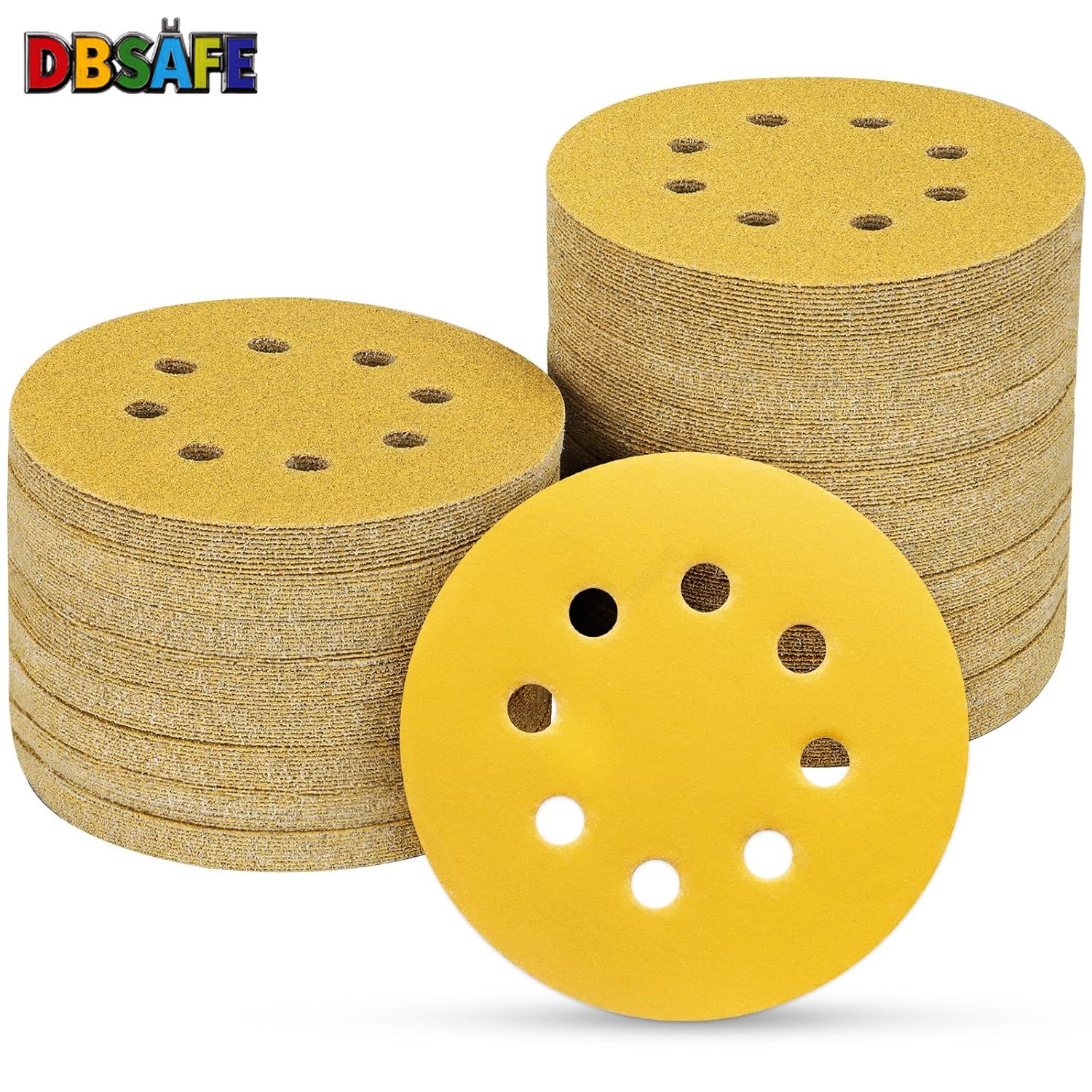 Random Orbital Sander - 10-100PCS 5인치 8홀 샌딩 디스크 40-800