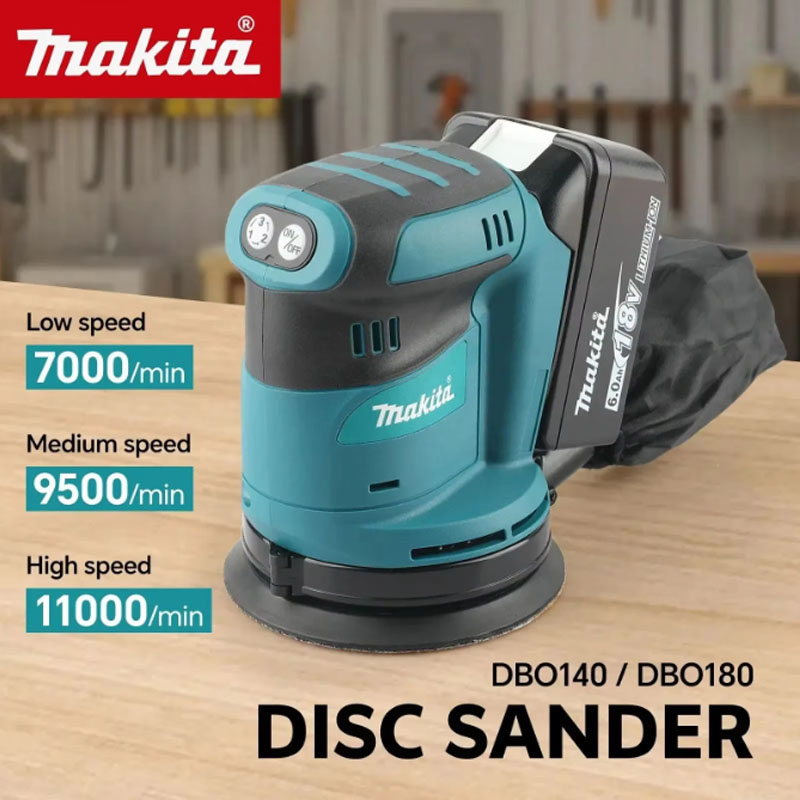 Random Orbital Sander - 마키타 DBO180Z 18V 브러시리스 무선 디스크