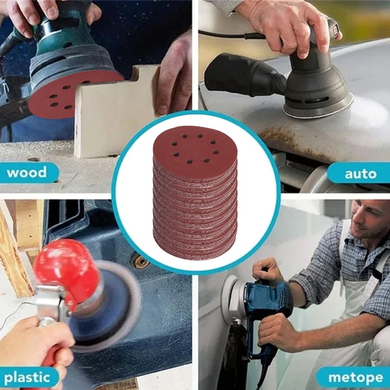 100PCS 샌딩 디스크 8홀 후크 및 루프 접착식 사 - Random Orbital Sander 리뷰 및 가격